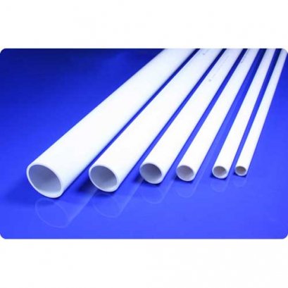 ท่อพลาสติกร้อยสายไฟสีขาว