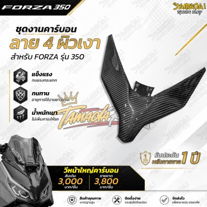 วีใหญ่ ผ้าคาร์บอน ลาย4 Forza350 ทุกปี