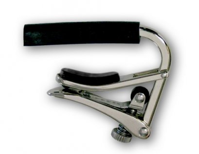 Shubb Standard Capo for Steel String Guitar - C1 Polished nickel