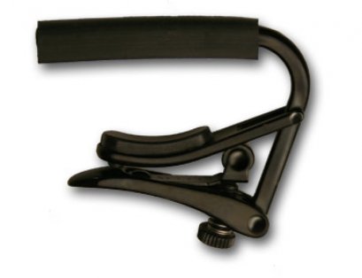 Shubb Capo Noir for Steel String Guitar - C1K Black chrome