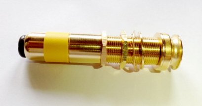 End pin jack with Cover No.1, 3-Pin , Gold
