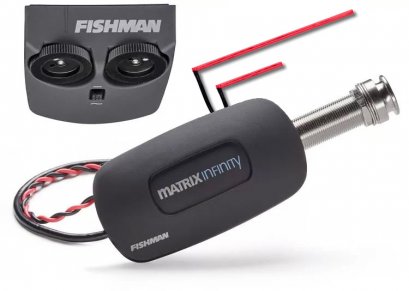 Fishman Matrix Infinity VT Acoustic Pickup &amp; Preamp system – Split Format 3/32&quot;