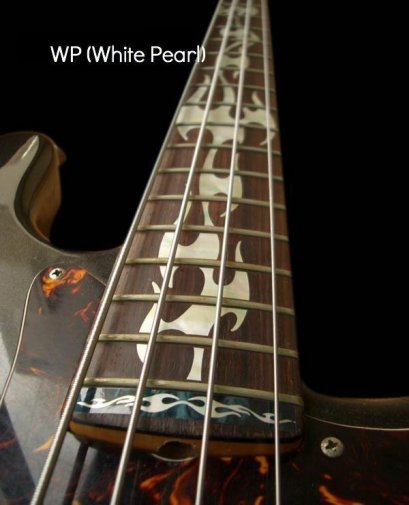 FIRE FLAMES (WP) Inlay Sticker for Bass