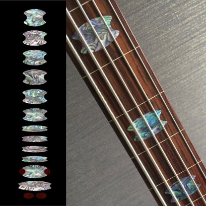 Oval Crown (MX) Inlay Sticker for Bass