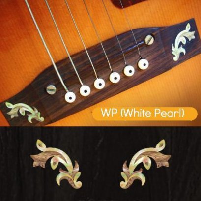 Guitar Bridge Inlay Sticker Traditional (WP) 2 pcs / set