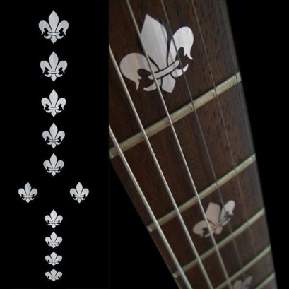 Fleur de lis Fret Markers Inlay Sticker