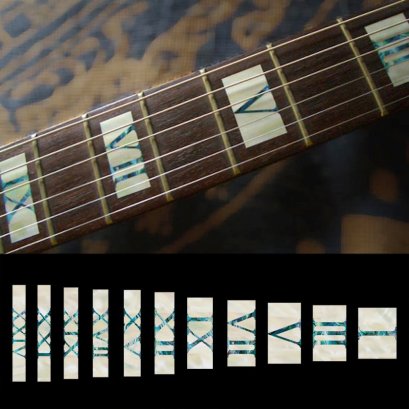 Roman Numeral Blocks Inlay Sticker for Guitar