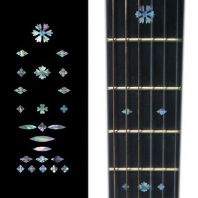Vintage Snowflakes Inlay Sticker for Guitar