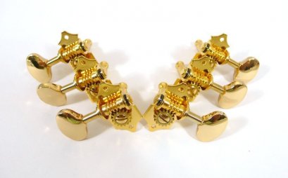 Open Gear Gold Plated Machine Heads