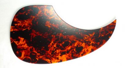 Brown Tortoise Shell Acoustic Pickguard
