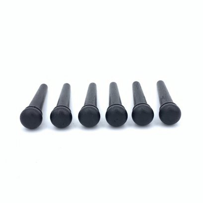 Ebony Bridge Pins, PE, 5.33 mm