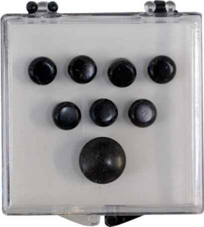 Martin Bridge pin &amp; Endpin Set Ebony Plain (no inlay)