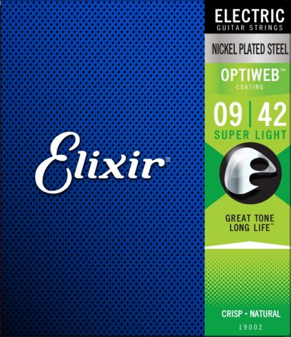 Elixir Electric Srings Optiweb Super Light 9-42