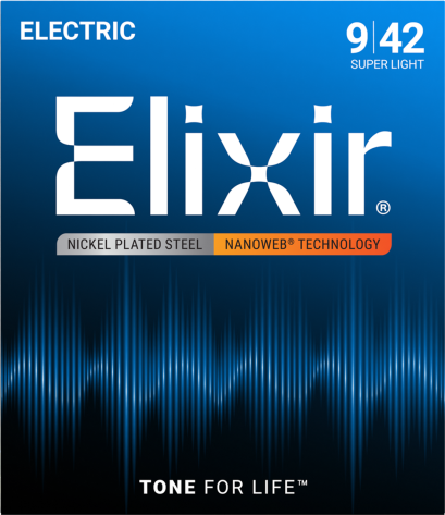 Elixir Electric Srings Nanoweb Super Light 9-42
