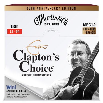Martin Eric Clapton Phosphor Bronze Light 12-54