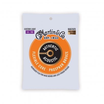 Martin Authentic Acoustic Flexible Core Phosphor Bronze Custom Light 11-52