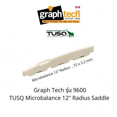 TUSQ Microbalance Saddle PQ-9600 Compensated for 12&quot; radius Acoustic Guitar