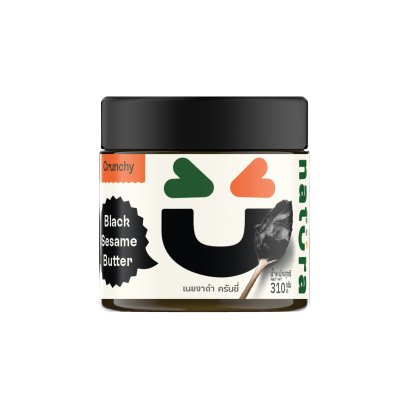 เนยงาดำ ครั้นชี่ Black Sesame Butter Crunchy (Natura Brand)