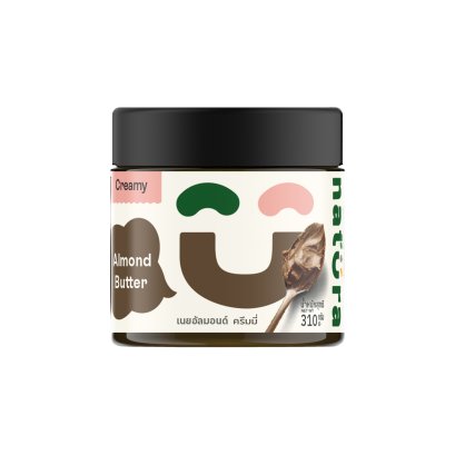 (2 แถม 1) Natura เนยอัลมอนด์ ครีมมี่ 310 กรัม