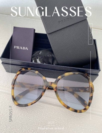 แว่นตา Prada ขาแน่นสวย สีสวย