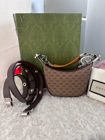 Gucci Attache micro coated canvas mini