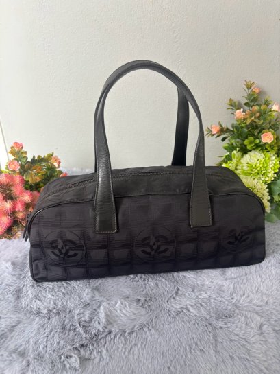 Chanel Top Handle Bag - 2003 Nylon Leather