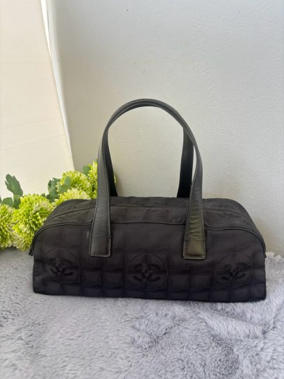 Chanel Top Handle Bag - 2003 Nylon Leather