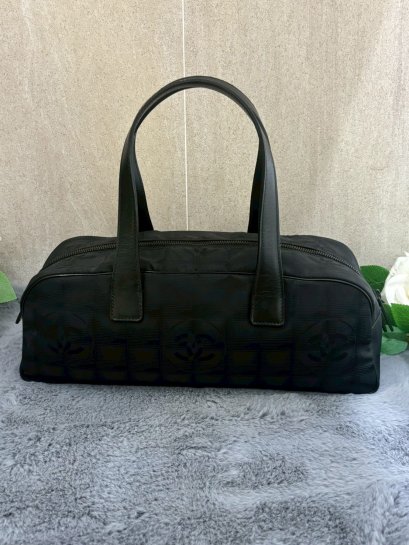 Chanel Top Handle Bag - 2003 Nylon Leather