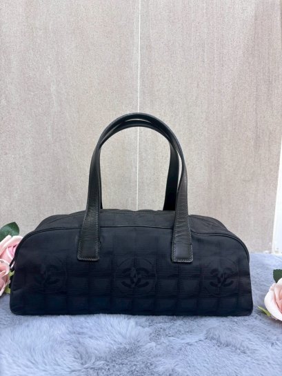 Chanel Top Handle Bag - 2003 Nylon Leather