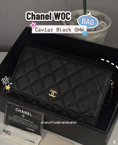 ตัวแม่ต้องมี! Chanel WOC Caviar Black GHW