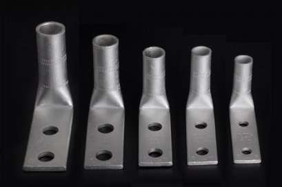 HIGH VOLTAGE ANGLE 90º ELECTRICAL TERMINALS  LONG BARREL TWO HOLES (HRL)