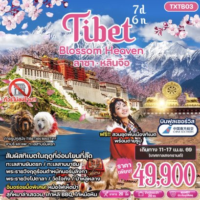 Tibet Blossom Heaven 7D6N ลาซา หลินจือ