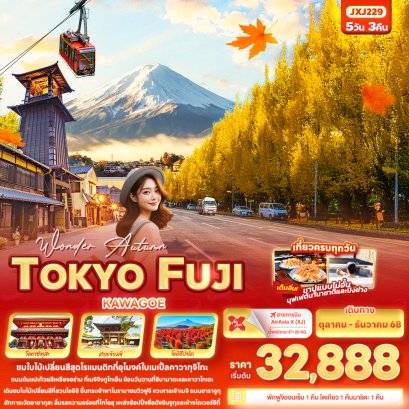 Wonder Autumn TOKYO FUJI KAWAGOE 5วัน 3คืน