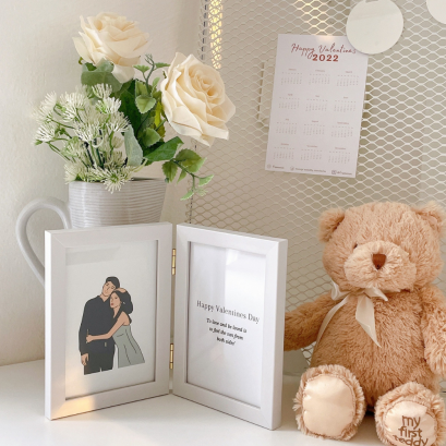 กรอบรูปพับได้ ขนาด 4x6 นิ้ว