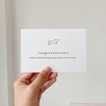 การ์ดแสดงความยินดี, Congratulations Card
