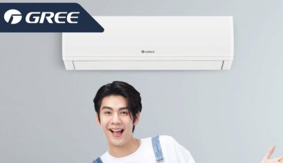 GWC12AGCF1/I กรี GREE แบบติดผนัง รุ่น GROOVI Series Pular F1 Fixed Speed R-32 ขนาด 12036BTU เบอร์5 รีโมทไร้สาย 2026