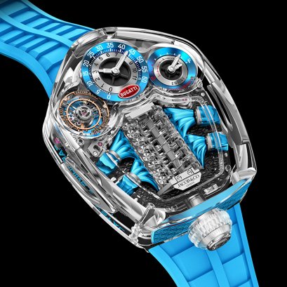 JACOB & CO. Bugatti Tourbillon Sapphire Crystal 