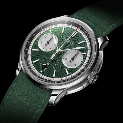 CZAPEK & CIE Faubourg de Cracovie Crossroads Victory Green chronograph