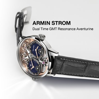 ARMIN STROM Dual Time GMT Resonance Aventurine 