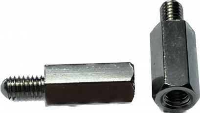 เสารองโลหะ หกเหลี่ยม ผู้-เมีย ยาว 10 มม.