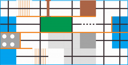 แผ่นไวนิลปูพื้นสนามแข่งขันหุ่นยนต์ผสม