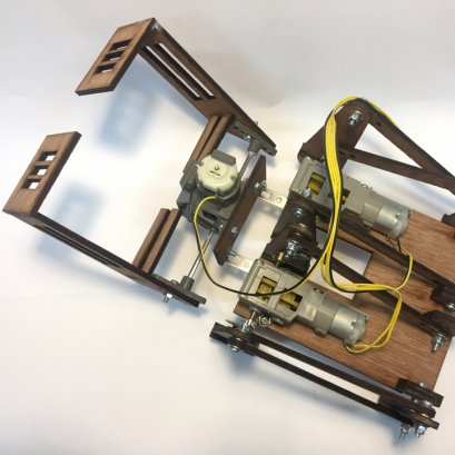 ชุดคิตหุ่นยนต์ 6 ขา Crop-Bot ใช้ 3-Speed Gearbox Tamiya (ไม่รวมรีโมต)