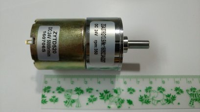 DC Motor Gear 24V 350rpm แกนขนาด 6mm.ตัวเล็ก **สั่งล่วงหน้า**