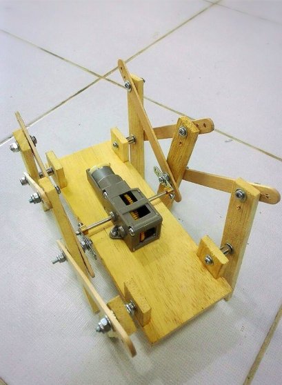 ชุดคิตหุ่นยนต์ 6 ขา Single Motor (3-Speed gearbox) แบบใช้แบตเตอรี่