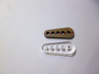 แขนเหวี่ยงอะคริลิกใช้กับ micro motor หนา 3mm(คู่ละ)