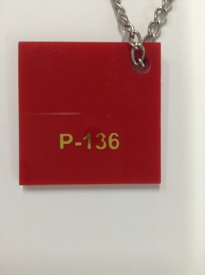 แผ่นอะคริลิคสีแดง หนา 3 mm. ขนาด 30x30 ซม.