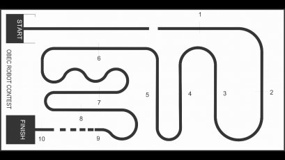 ไวนิลปูพื้นสนามแข่งขันหุ่นยนต์เดินตามเส้น 1