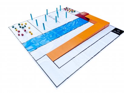 ชุดสนามแข่งขันหุ่นยนต์บังคับมือระดับประถม อปท. พร้อมอุปกรณ์ครบชุด (กติกาเดิม)