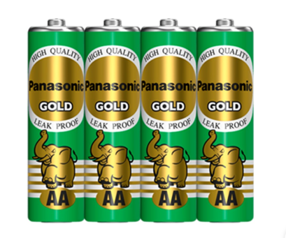 แบตเตอรี่ Panasonic Gold ขนาด AA 4 ก้อน