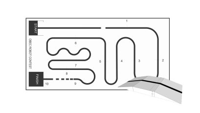 สนามแข่งขันหุ่นยนต์เดินตามเส้น ม.ต้น ชุดเต็ม